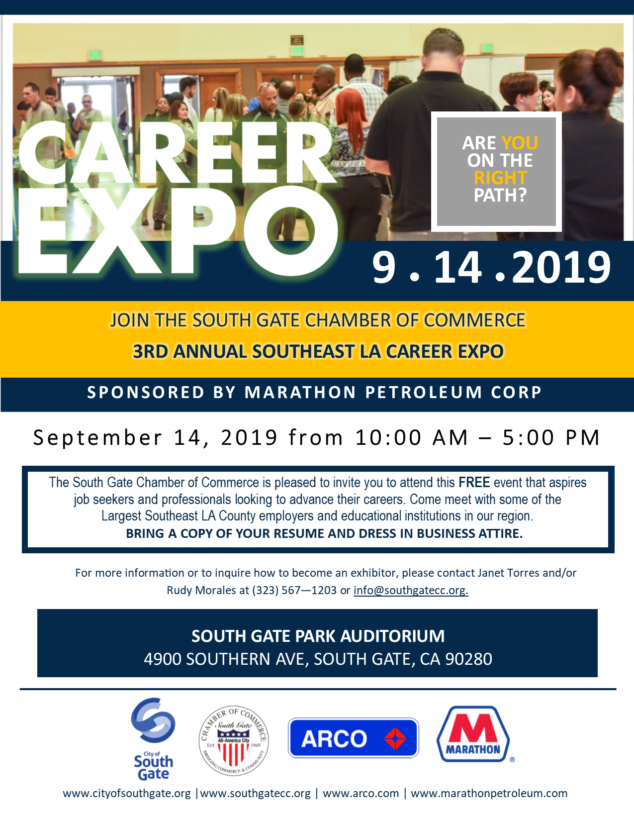 3rd Annual Career Expo South Gate Chamber of Commerce